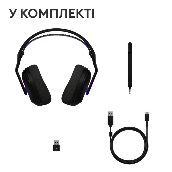 Фото - Гарнитура беспроводная игровая Logitech G522 LightSpeed Wireless Gaming Headset Black (981-001544)