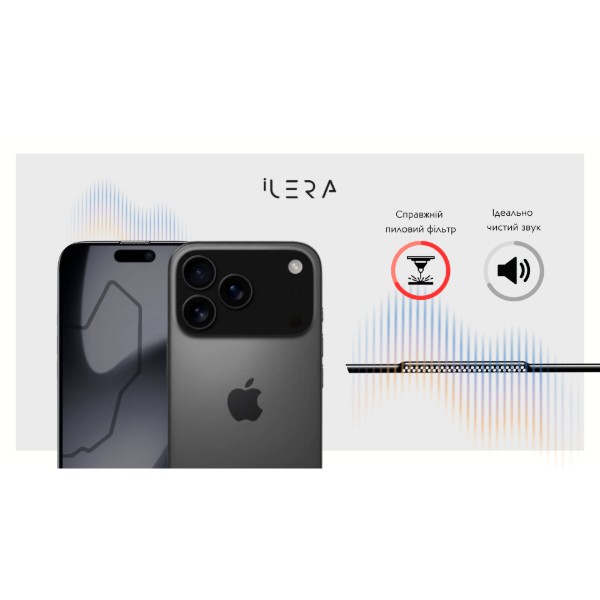 Фото - Защитное стекло для смартфона ILera DeLuxe Incognito Glass for iPhone 17 Pro Max (iLInDL17PrMx)