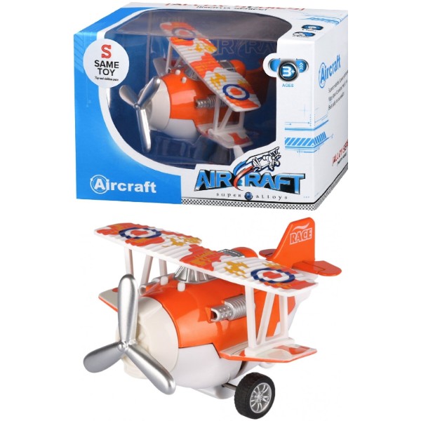 Фото - Пассажирский воздушный транспорт Same Toy Aircraft Оранжевый со светом и музыкой (SY8012Ut-1)