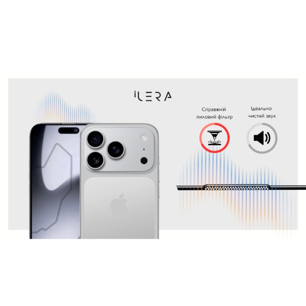 Фото - Захисне скло для смартфону ILera DeLuxe Original Glass 2.0 for iPhone 17 Pro (iLFCDL17Pr)