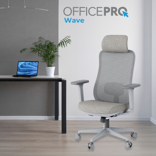 Фото - Крісло офісне OfficePro Wave (OC599-G-G-G) Gray