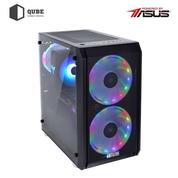 Фото - Системный блок QUBE QB Ryzen 5 5600X RTX 3050 8GB 162 (Ryzen55600XRTX30508GB162)