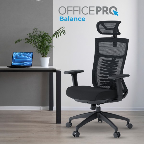 Фото - Кресло офисное OfficePro Balance (OC550-B-B-B) Black