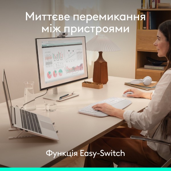 Фото - Клавиатура+мышь беспроводная Logitech Signature Comfort Plus MK880 Off-White (920-014033)