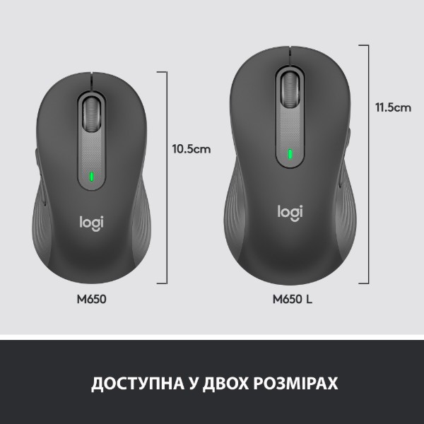 Фото - Миша бездротова Logitech Signature M650 Wireless Mouse Graphite (910-006253)