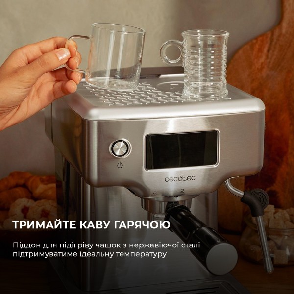 Фото - Кофеварка рожковая Cecotec Cafetera Espresso Power Espresso 20 Barista Compact (CCTC-01986)