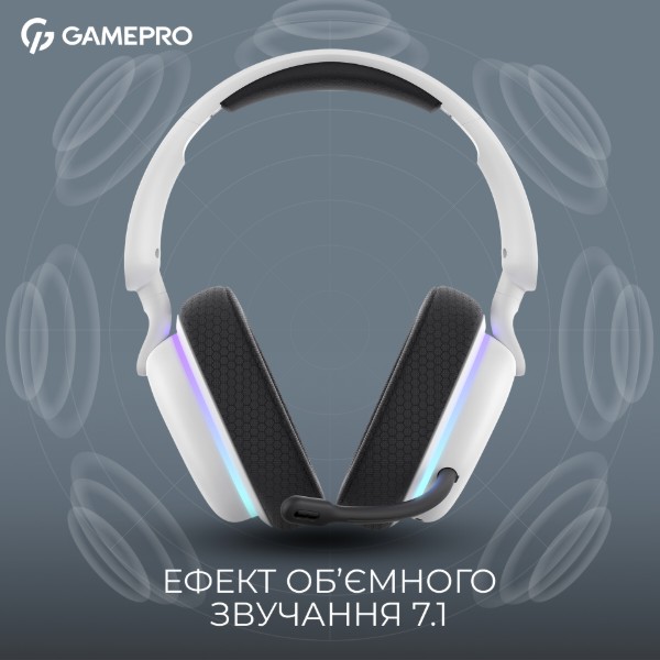 Фото - Гарнитура беспроводная игровая GamePro Asgard Bragi (HSW250W)