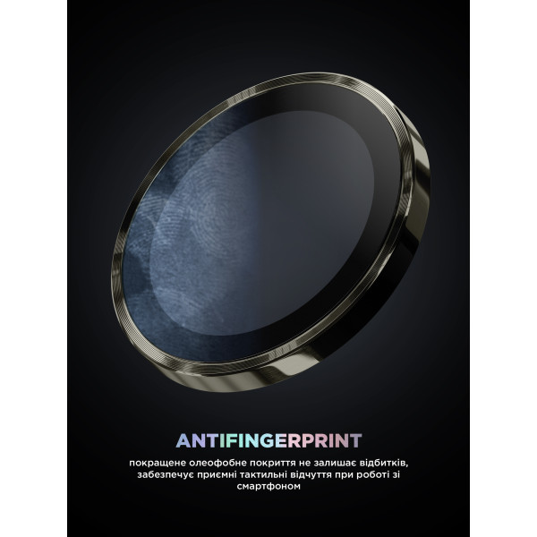 Фото - Захисне скло для смартфону Armorstandart для камери Supreme Black Icon for iPhone 15 Pro/15 Pro Max Natural Titanium (ARM76592)