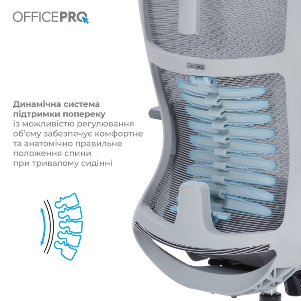 Фото - Крісло офісне OfficePro Balance (OC620-G-DG-DG) Gray/Dark Gray