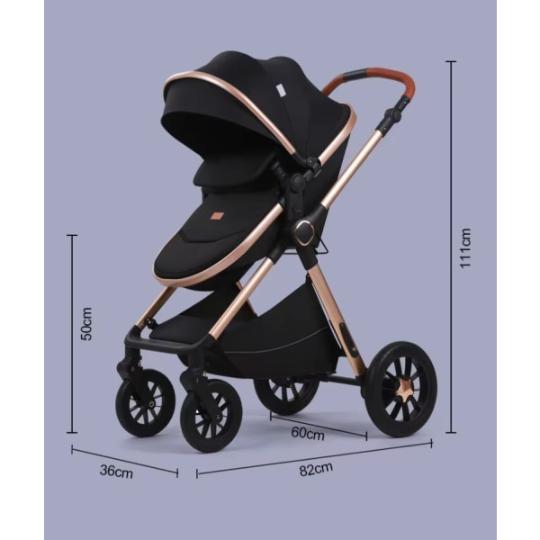 Фото - Коляска универсальная 2 в 1 Kidilo H2D (Black)