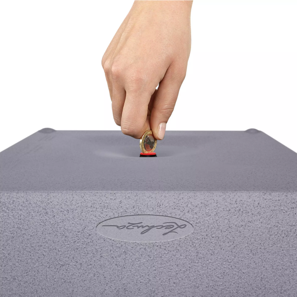 Фото - Вазон Lechuza Canto Slatestone Low  30 темно-сірий 15931