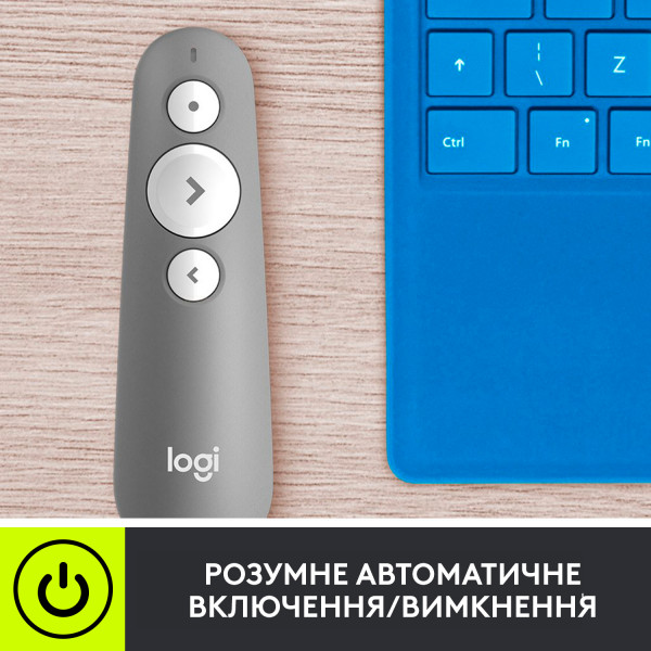 Фото - Презентер Logitech R500s Bluetooth Presentation Remote Mid Gray (910-006520)