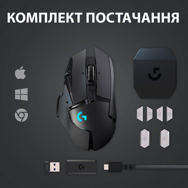 Фото - Мышь беспроводная игровая Logitech G502 Lightspeed Wireless (910-005567)