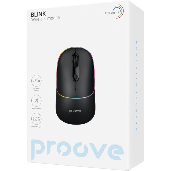 Фото - Мышь беспроводная Proove Blink Black (WMBL00002001)
