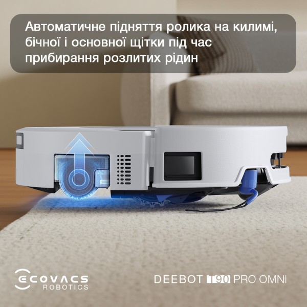 Фото - Робот-пылесос моющий Ecovacs DEEBOT T90 PRO OMNI WHITE (DEX95)