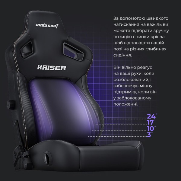 Фото - Крісло для геймерів Anda Seat Kaiser 4 Size L Pink Premium PVC (AD12YDDC-L-20-P-PV/C)