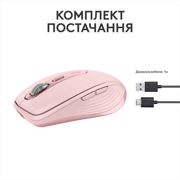 Фото - Миша бездротова Logitech MX Anywhere 3S Wireless Rose (910-006931)
