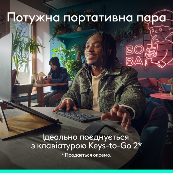 Фото - Мышь беспроводная Logitech Mobi Fold Graphite (910-007604)
