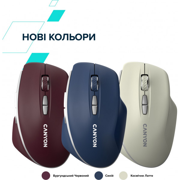 Фото - Миша бездротова Canyon MW-21 Cosmic Latte (CNS-CMSW21CL)