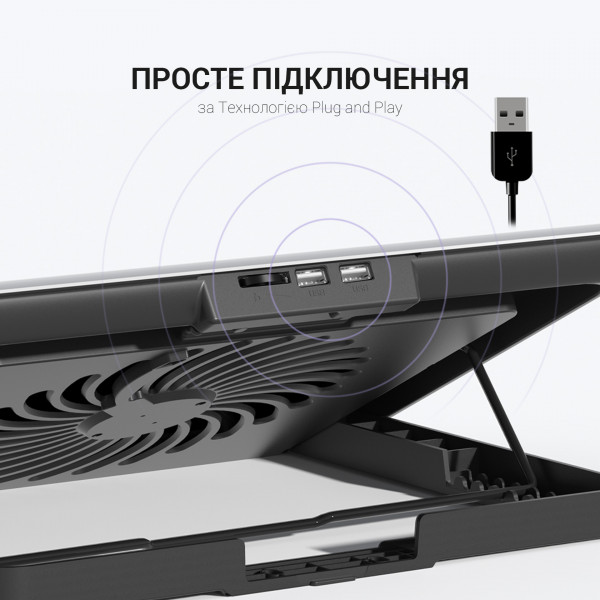 Фото - Підставка під ноутбук охолоджуюча OfficePro CP620 Silver
