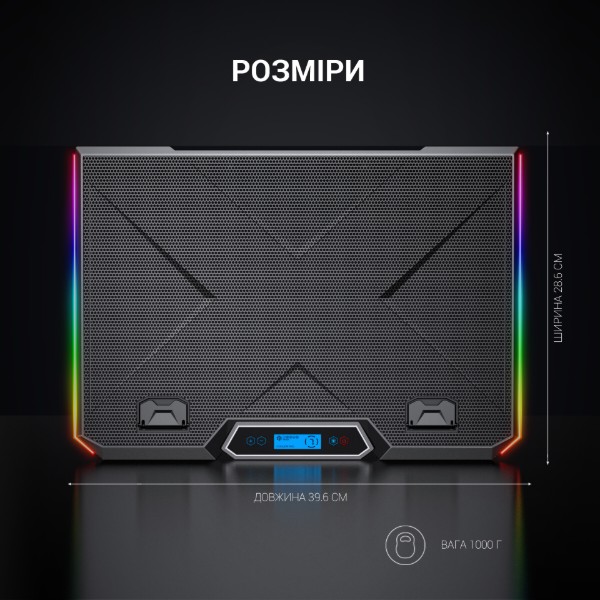 Фото - Підставка під ноутбук охолоджуюча GamePro CP890 Black