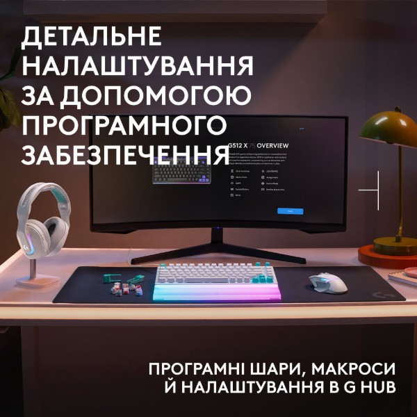 Фото - Клавиатура проводная игровая Logitech G512 X 75 White Tactile (920-013955)