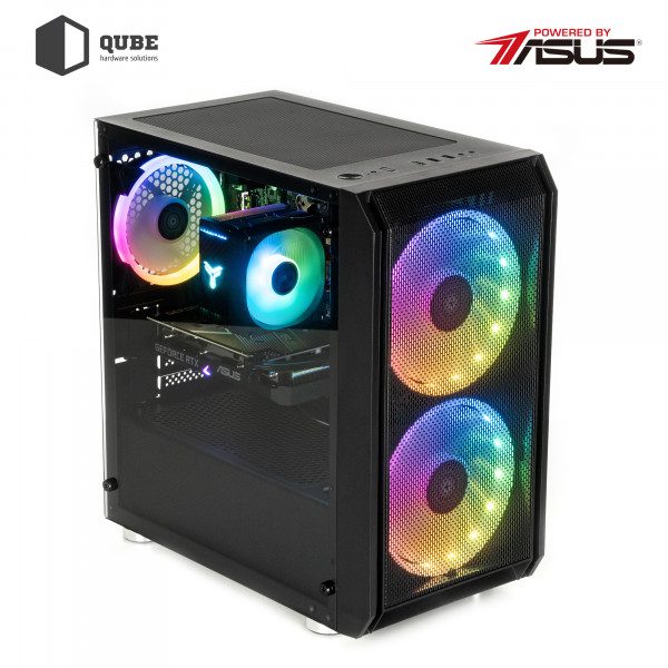 Фото - Системный блок QUBE QB i5 12400F RTX 3050 6GB NM 3241 (i512400FRTX30506GBNM3241)