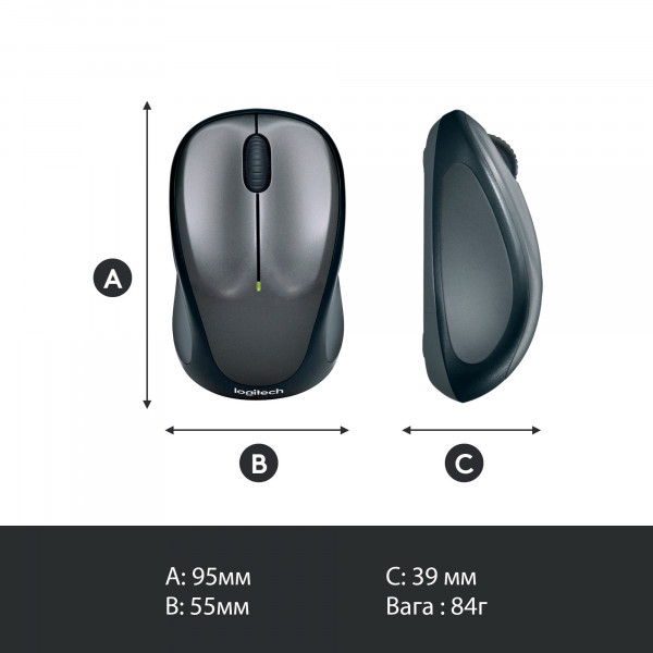 Фото - Миша бездротова Logitech M235 WL Red (910-002496)
