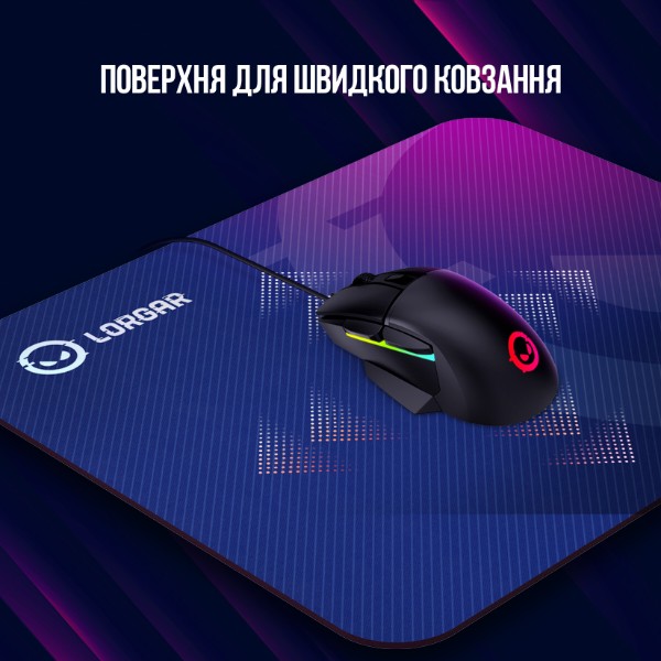 Фото - Килимок для миші ігровий Lorgar Main 135 Gaming (LRG-GMP135)