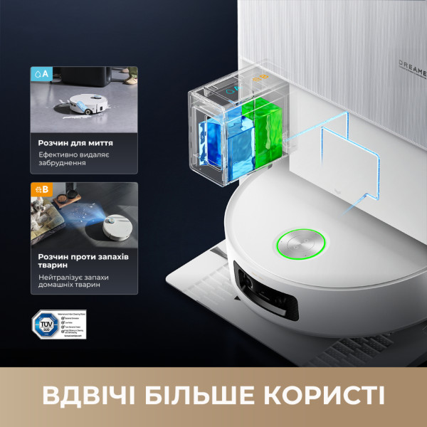 Фото - Робот-пилосос миючий Dreame Aqua 10 Ultra Roller Complete Black (RLH71DE-1-BL)