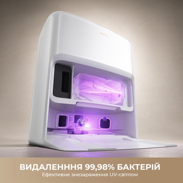Фото - Пилосос робот миючий з базою Mova V50 Ultra Complete Black (RLV72LE-1-bl)
