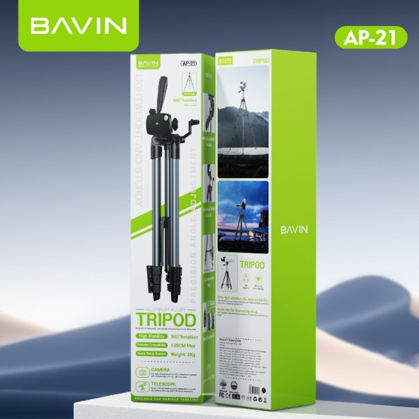Фото - Трипод для селфі Bavin AP-21 PROFESSIONAL MULTI TRIPOD Black (AP-21-BK)
