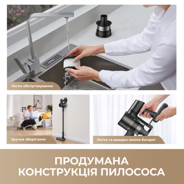 Фото - Пилосос ручний для дому Dreame R10s Pro (VZV23A)