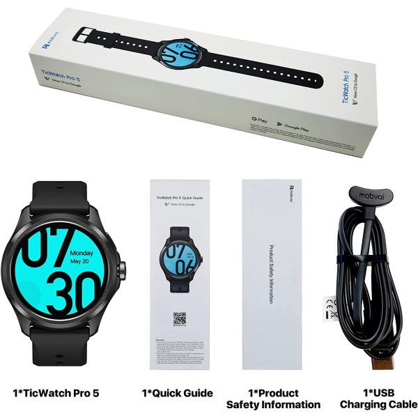 Фото - Смарт-часы MOBVOI TicWatch Pro 5 GPS WH12088 Black