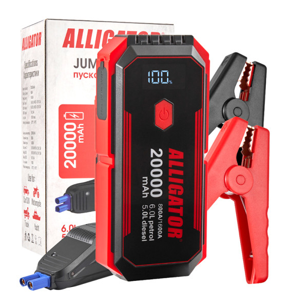 Фото - Пускозарядное устройство ALLIGATOR 800A/1600A 20000mAh (JS843)