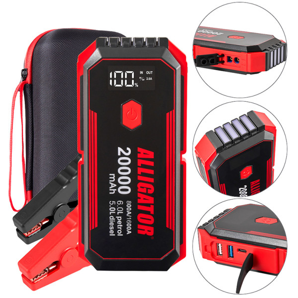 Фото - Пускозарядное устройство ALLIGATOR 800A/1600A 20000mAh (JS843)