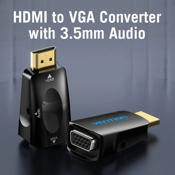 Фото - Перехідник HDMI Vention HDMI M VGA F (AIDB0)