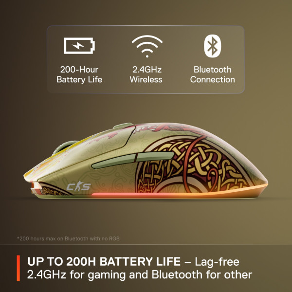Фото - Миша бездротова ігрова SteelSeries CS2 Dragon Lore Edition Wireless RGB (62614)