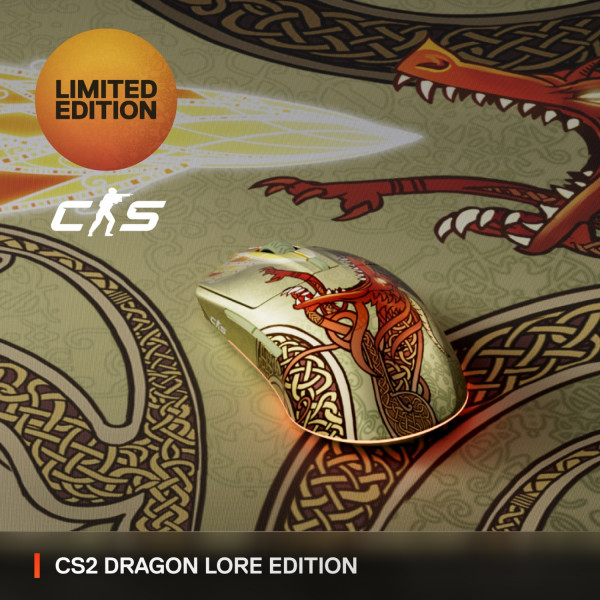 Фото - Миша бездротова ігрова SteelSeries CS2 Dragon Lore Edition Wireless RGB (62614)