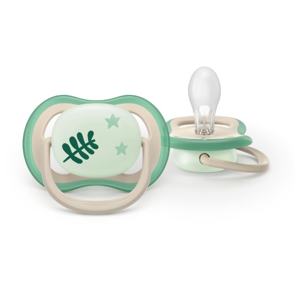 Фото - Ортодонтическая пустышка Philips Avent Ultra Air Ночная, 6-18 мес. (SCF376/31)