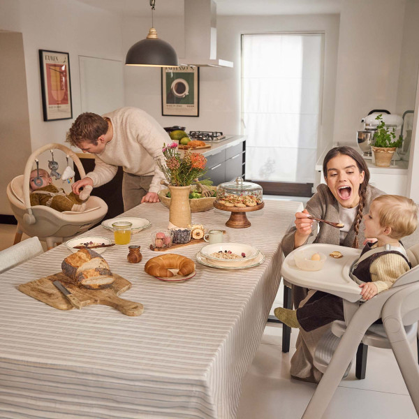 Фото - Стільчик для годування класичний Kinderkraft Tino Beige (KHTINO00BEG0000)