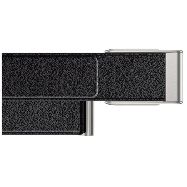 Фото - Ремешок для фитнес-браслета Armorstandart Leather Loop for Whoop MG Black with Siver (ARM93094)