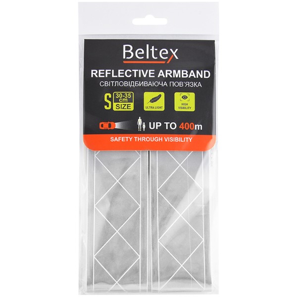 Фото - Светоотражающая лента Beltex S 30-35 см Gray (BX70300)