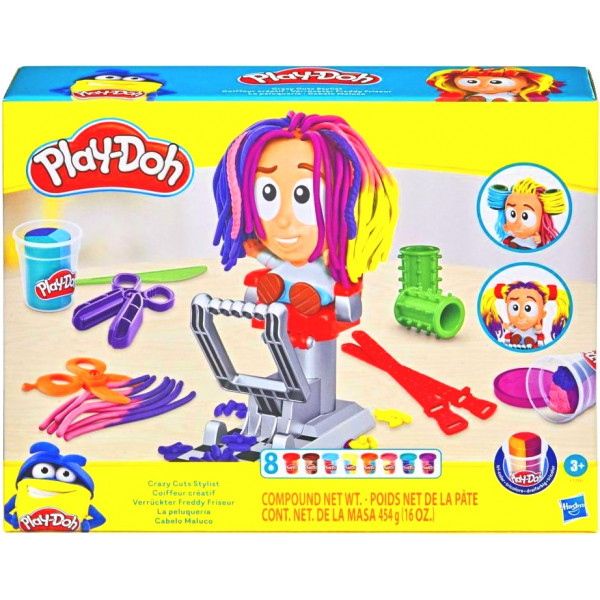 Фото - Набори для ліплення Play Doh Hasbro Play-Doh Божевільний стиліст (F1260) Фото - Набори для ліплення Play Doh Hasbro Play-Doh Божевільний стиліст (F1260)