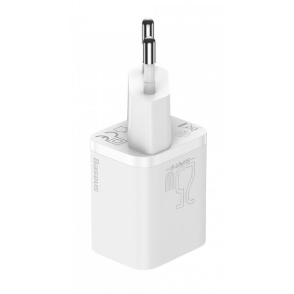 Фото - Мережевий зарядний пристрій Baseus 1xUSB 25W USB-C (CCSP020102)