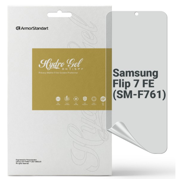 Фото - Защитная пленка для смартфона Armorstandart Anti-spy для Samsung Flip 7 FE (SM-F761) (ARM87454)