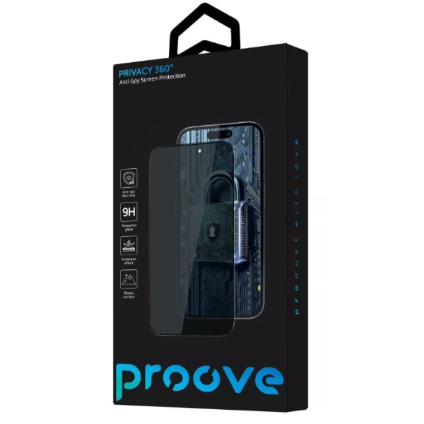 Фото - Захисне скло для смартфону Proove Privacy 360 iPhone 18 Pro black (PGP360I18P01)