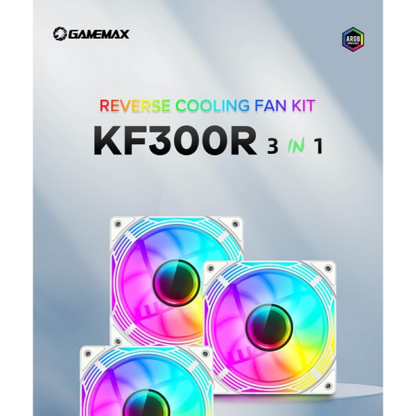 Фото - Корпусный вентилятор Gamemax KF300R WH