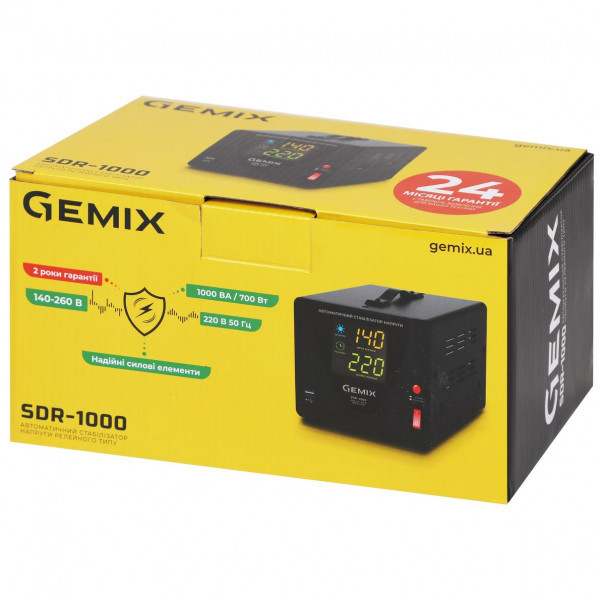 Фото - Стабилизатор напряжения Gemix SDR1000.700W