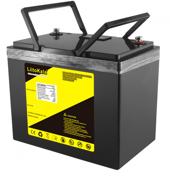 Фото - Акумулятор для ДБЖ LiitoKala 12V 100Ah LiFePO4 LCD